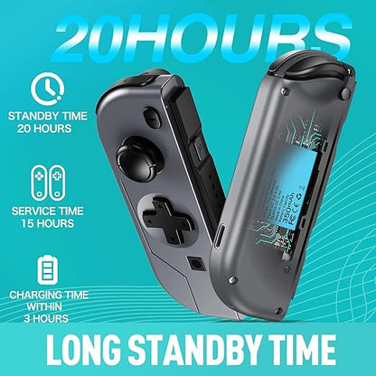 Wireless Joycon Compatible with Switch, Wireless Replacement for Switch Joypad.